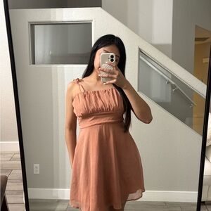 Trixxi Peach Mini Dress